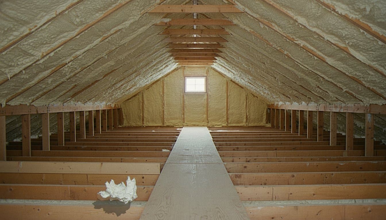 Complete attic foam and air sealing